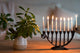 Blacksmith Handmade Iron 9 Branch Hanukkah Menorah Candle Holder