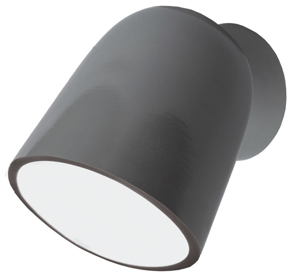 Splash Outdoor Wall Sconce, Gloss Gray, Integrated LED