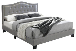 Twin Fabric Upholstered Bed, Gray