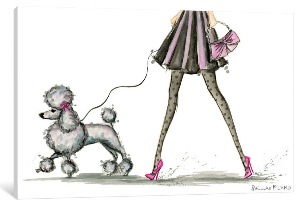 iCanvas Girls Best Friend #3 Gallery Wrapped Canvas Art Print by Bella Pilar