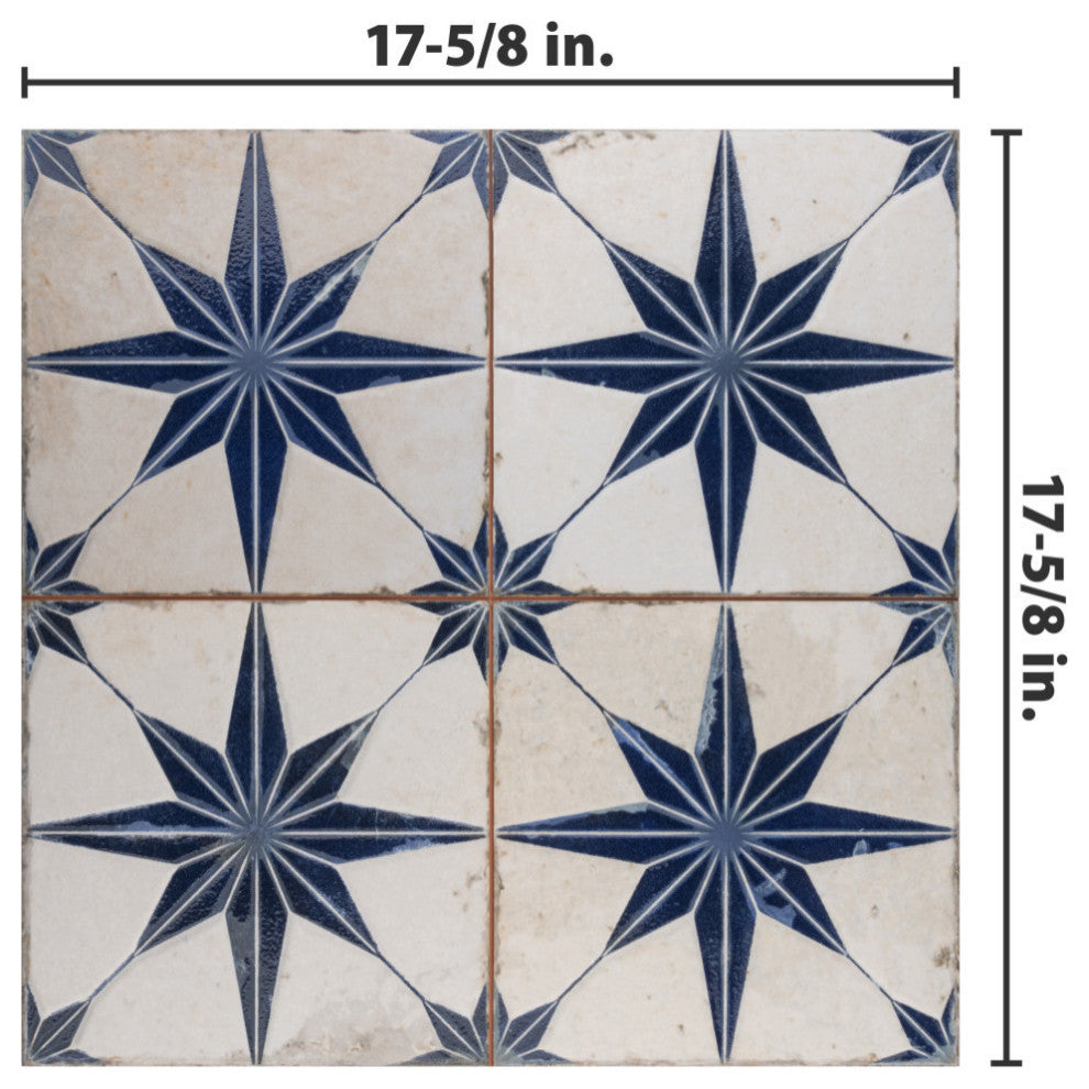 Kings Star Luxe Blue Ceramic Floor and Wall Tile