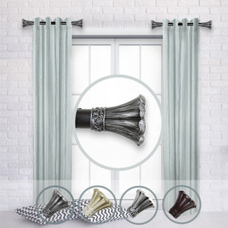 Dakota Side Curtain Rods 12-20", Black