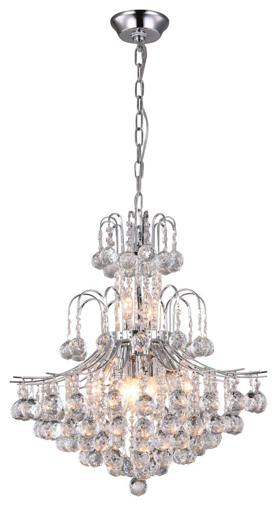 Bethel International BET03CH 11 Light Chandelier, Chrome