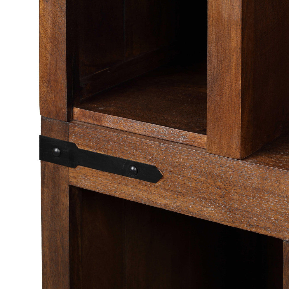 Waylon Rustic Brown Entertainment Center - Brown