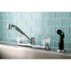 Kingston Brass Centerset Kitchen Faucet, Polished Chrome
