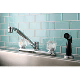 Kingston Brass Centerset Kitchen Faucet, Polished Chrome
