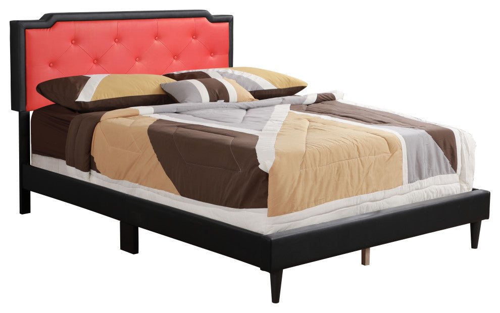 Starlight All in One Bed, Black/Red, Queen
