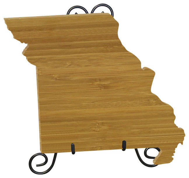 State Shaped Cutting Boards, Black Richlite, Missouri