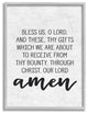 Stupell Industries Bless Us O Lord Before Meal Prayer Subtle Birch, 16 x 20
