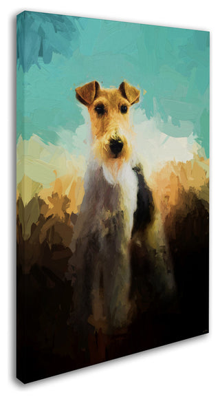 Jai Johnson 'Fox Terrier On Alert' Canvas Art, 19 x 12