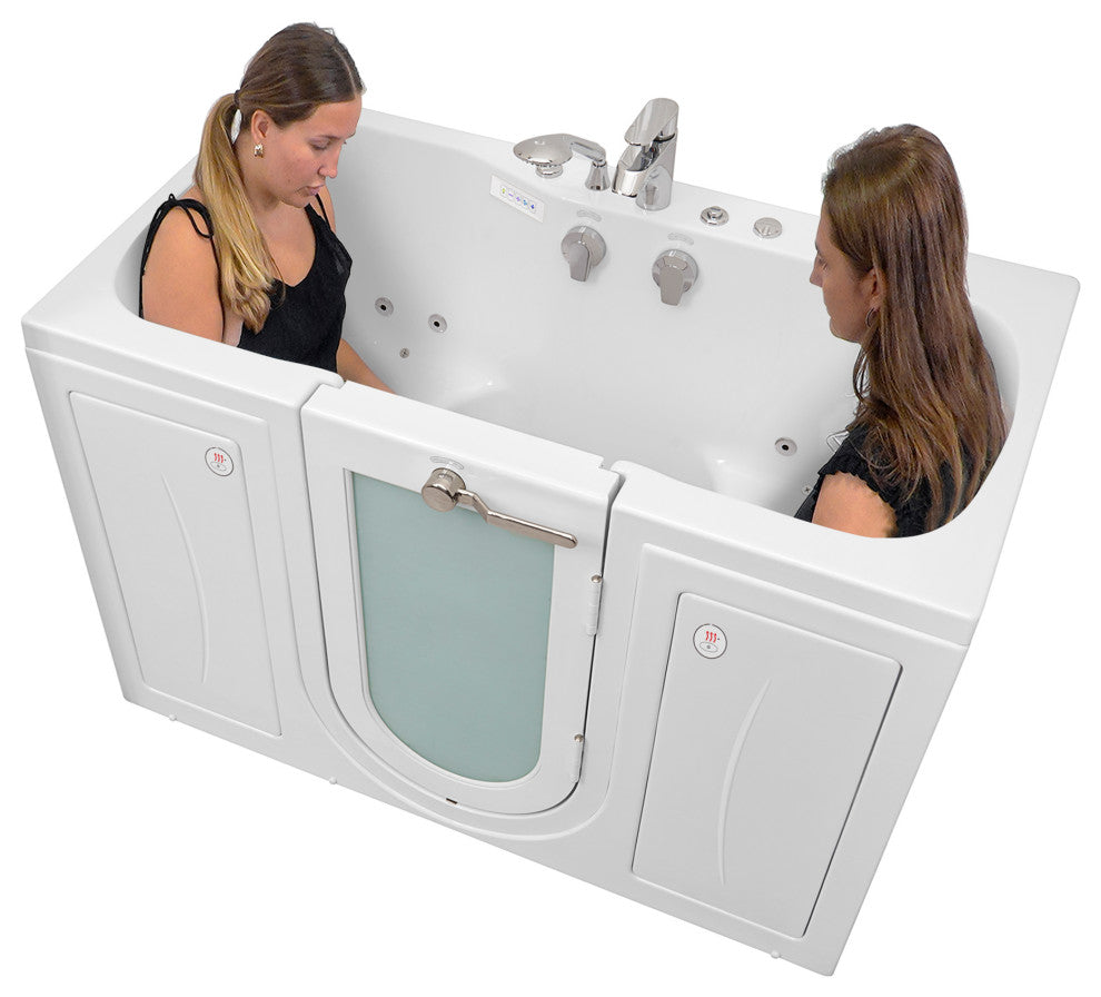 Ella Tub4Two 32"x60" Hydro+Air Massage+Foot Massage Acrylic Two Seat Walk, Tub