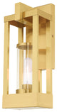Livex Lighting Satin Brass 1-Light Outdoor Wall Lantern