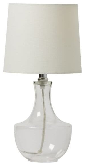 Brushed Polished Nickel One Light Table Lamp from the Table Lamp Collection
