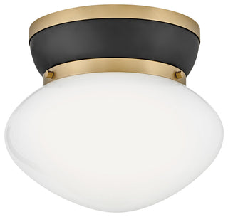 Lark 83601 Lucy 12"W Flush Mount Bowl Ceiling Fixture - Lacquered Brass /
