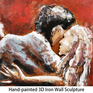 "Piano & Dance" Mixed Media Iron Hand Painted Dimensional Wall Art