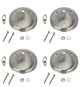 21523-14 Light Fixture Canopy Kit, 5" Dia., Brushed Nickel 4 Pack