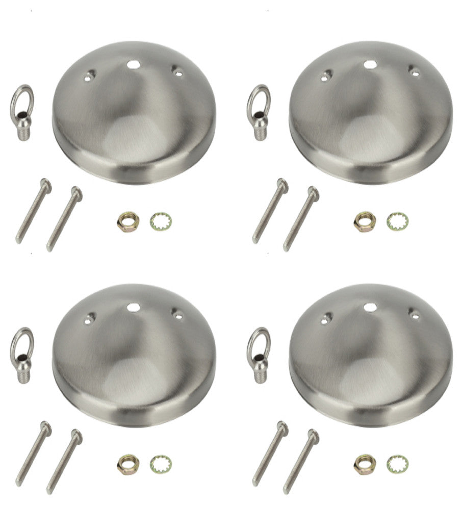 21523-14 Light Fixture Canopy Kit, 5" Dia., Brushed Nickel 4 Pack