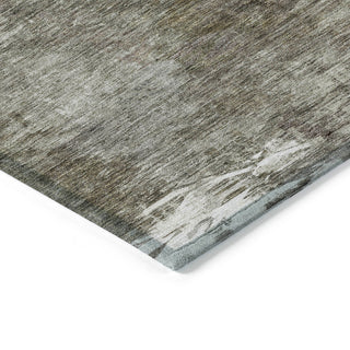 Machine Washable Indoor/Outdoor Chantille ACN597 Taupe 1'8" x 2'6" Rug