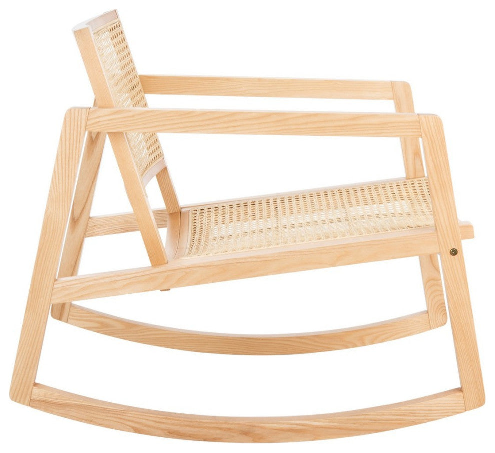 Safavieh Couture Perth Rattan Rocking Chair, Natural