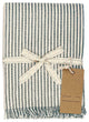 Set of Eight Dull Green Striped Placemats