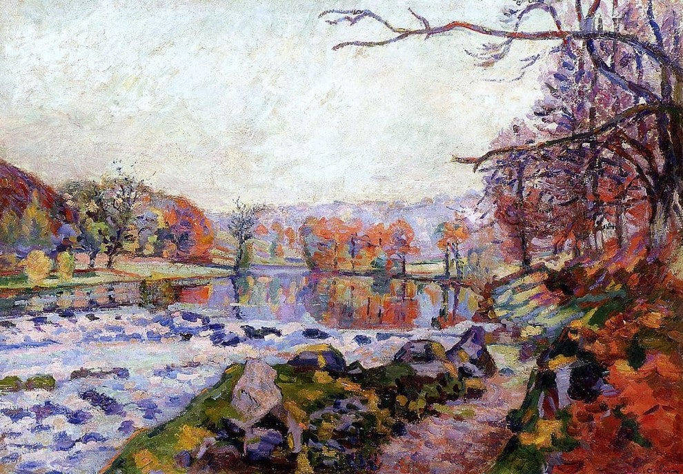 Armand Guillaumin The Valley of the Creuse, Gallery Wrapped Canvas, 18"x27"