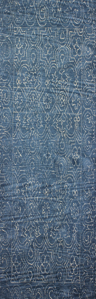 Bashian Fenwich Area Rug, Azure, 2.6''x8''