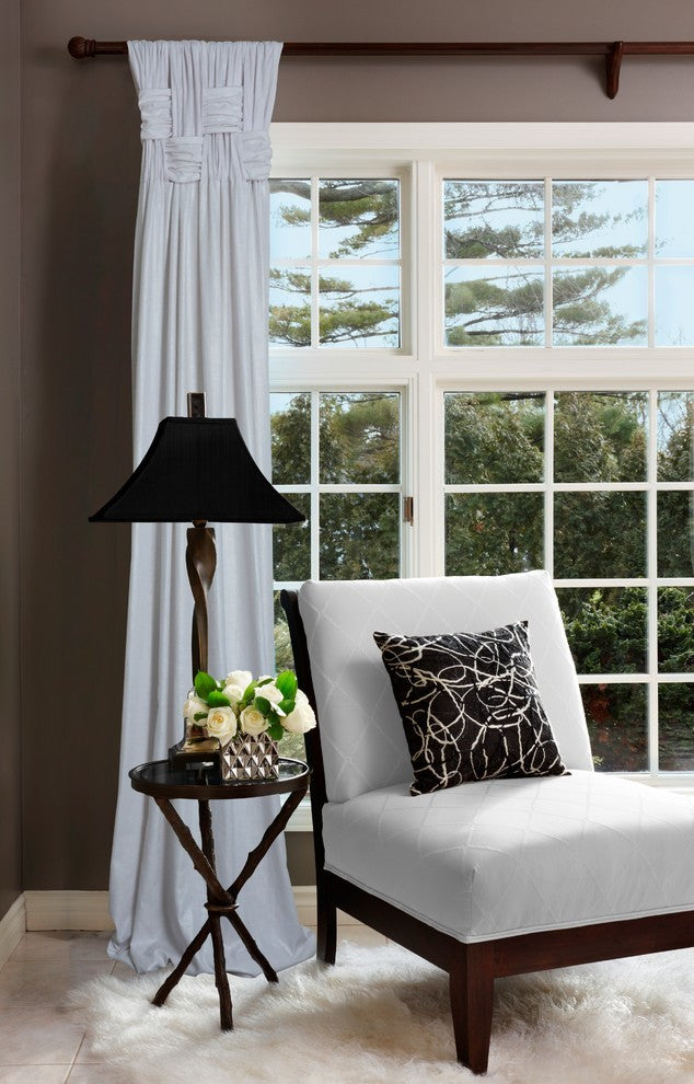 Brook Lustre, Cotton With Metallic Shimmer, Chelsea Drapery Panel, 115" Length