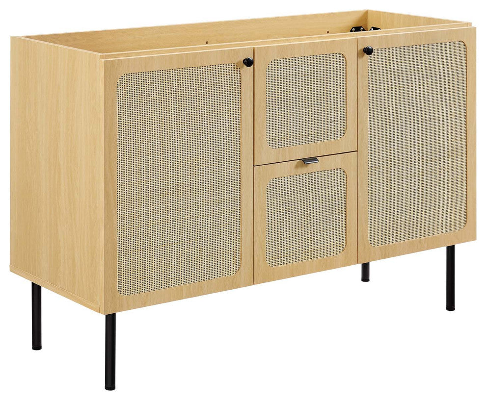Chaucer 48" Double Sink Bathroom Vanity - Oak White