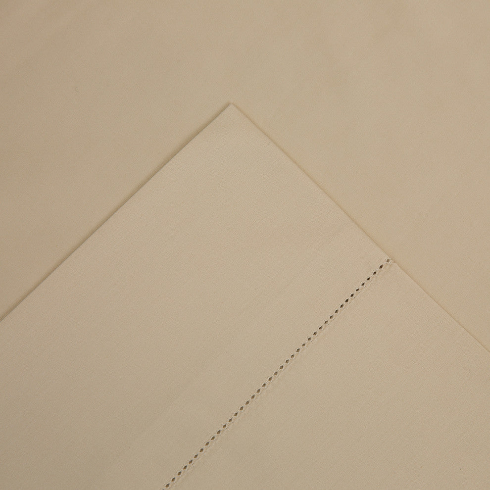 Pointehaven 525TC Long Staple Cotton Pillow Cases, Champagne, King Pillowcase