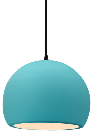 Radiance Small Globe Pendant, Reflecting Pool Frame, Black, LED, Black Cord