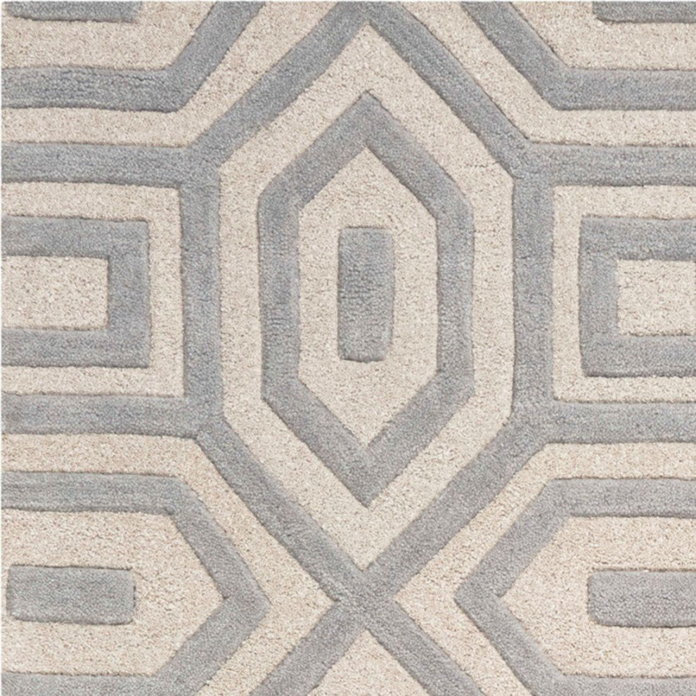 KAS Eternity 1062 Gray Escape Area Rug, 4'x6'