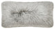 Modern Sheepskin Double-Sided Pillow, Dove Gray, 12"x22"