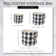 Polyester Pet Bin Cats Meow Gray Round Large 15x18x18