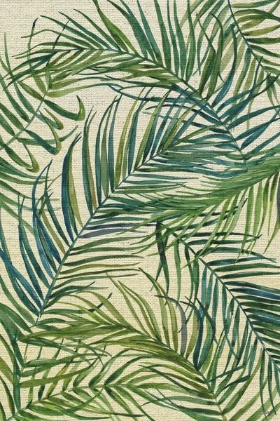 "Palm Leaves on Sunday" Painting Print on Wrapped Canvas, 20"x30"