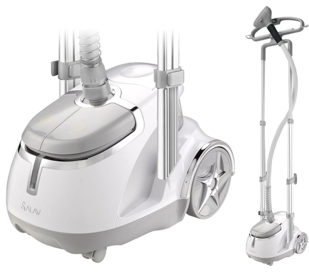 Professional Garment Steamer With Food Pedals, Silver