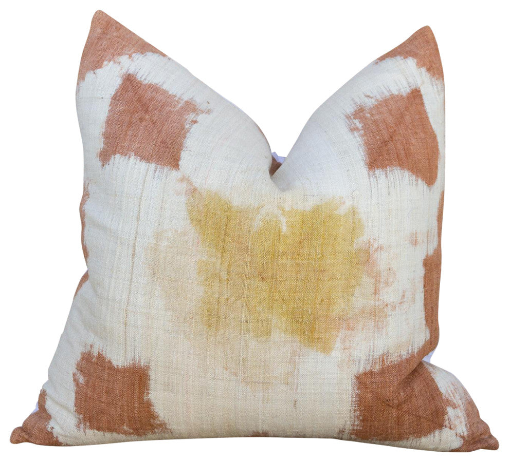 Vivi Organic Silk Ikat Pillow