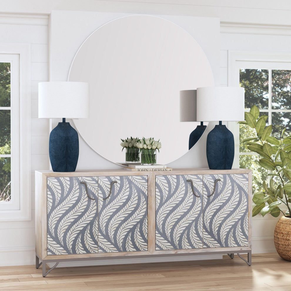 Eltham Wall Mirror - White