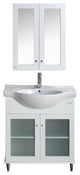 Eviva Tux 36" White Transitional Bathroom Vanity With White Integrated Sink