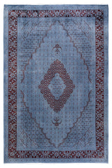 Fine Vibrance, One-of-a-Kind Hand-Knotted Area Rug Gray, 6'2"x9'4"