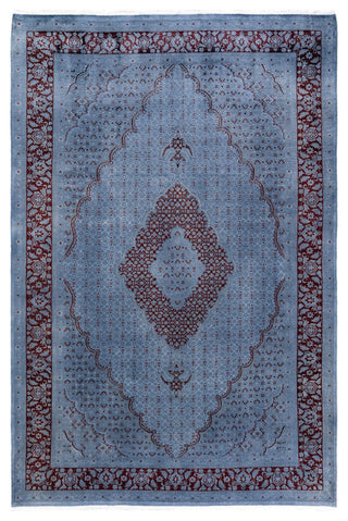 Fine Vibrance, One-of-a-Kind Hand-Knotted Area Rug Gray, 6'2"x9'4"
