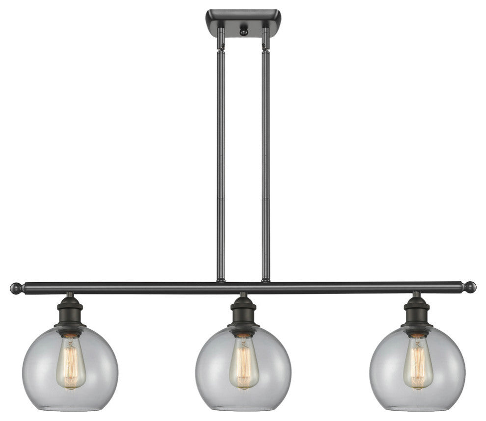 INNOVATIONS LIGHTING 516-3I-OB-G122-LED Athens 3 Light Island Light
