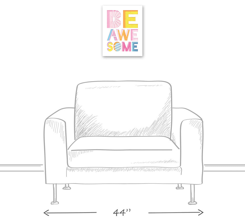 Be Awesome 11x14 Canvas Wall Art