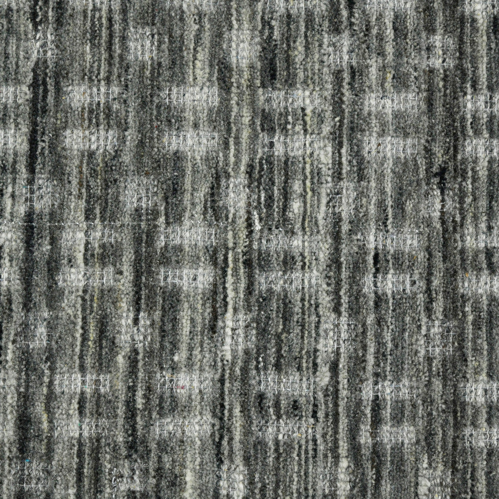 Houston Aliya Area Rug, Dark Gray, 8'9" x 11'9", Geometric