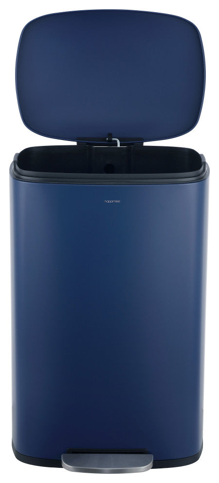 Curtis 8-Gallon Step-Open Trash Can, Navy