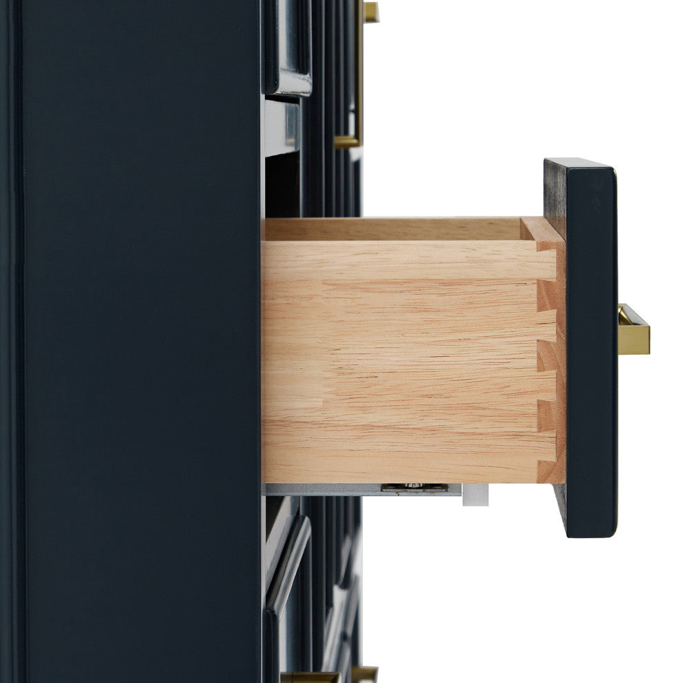 Ariel Stafford 54" Single Sink Bathroom Vanity Base, Midnight Blue
