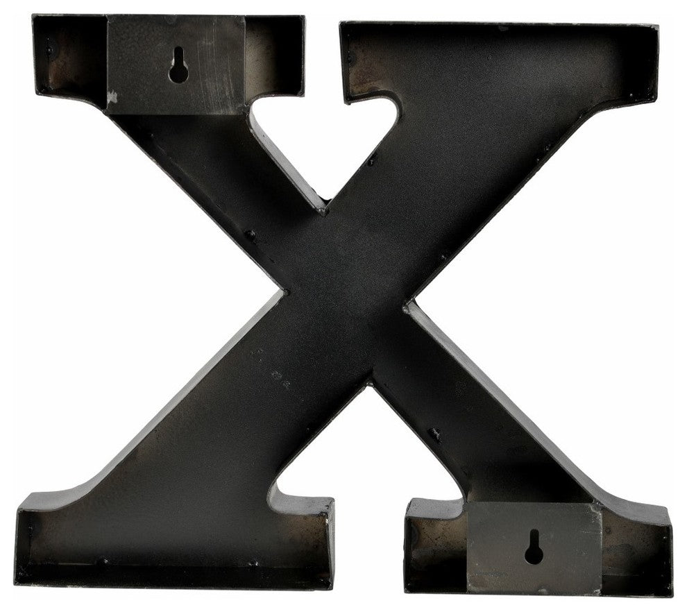 Metal Letter on Raw Metal Finish, 12"