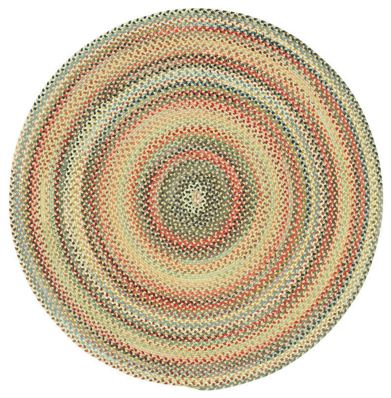 Capel Portland Gold 0346_100 Braided Rugs - 9' 6" Round