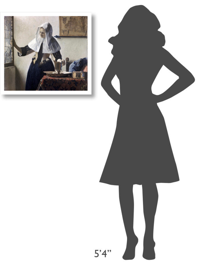 "Woman with a Water Jug - Detail" Print by Johannes Vermeer, 24"x22"