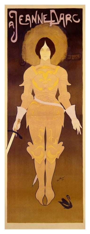 "Joan d'Arc" Digital Paper Print by Georges De Feure, 16"x42"