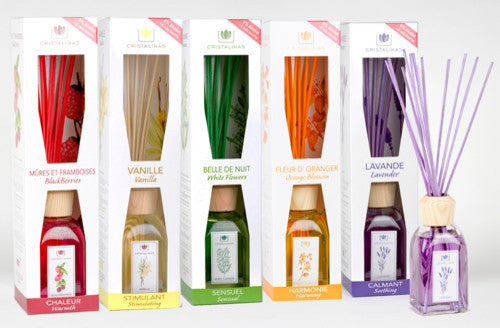Cristalinas Reed Diffusers Scented Air Freshener 220 ML, Papaya and Mango